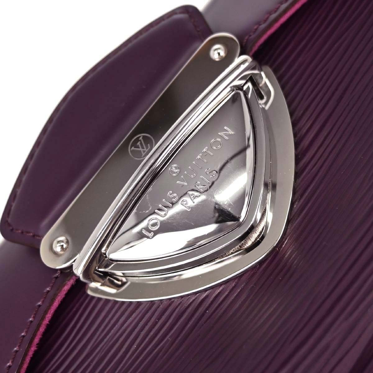 Louis Vuitton Montaigne Clutch Epi Leather Purple Leather Clutche & Pouche Bag (Pre-Owned)