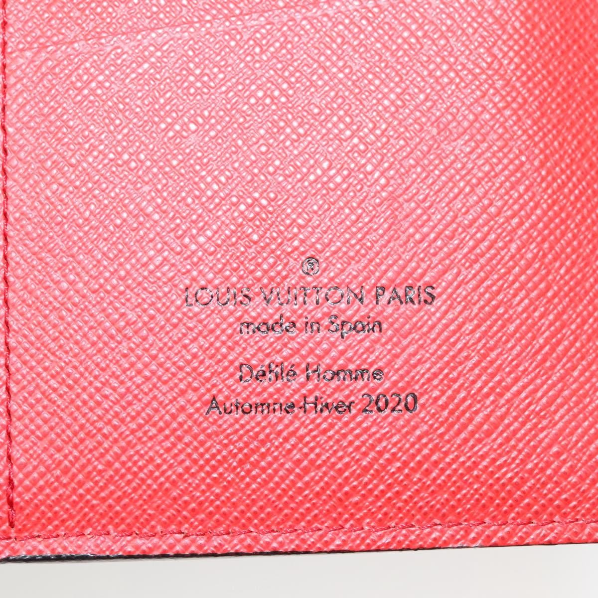 Louis Vuitton Porte Feuille Brother Patchwork Blue Canvas Wallets Accessory (Pre-Owned)