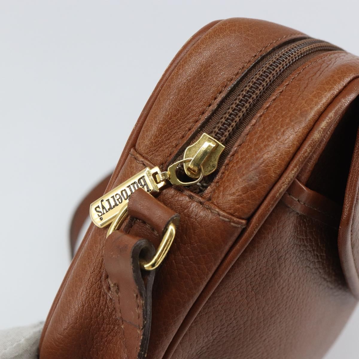 Burberry Vintage Leather Brown Leather Shoulder Bag Bag (Pre-Owned)