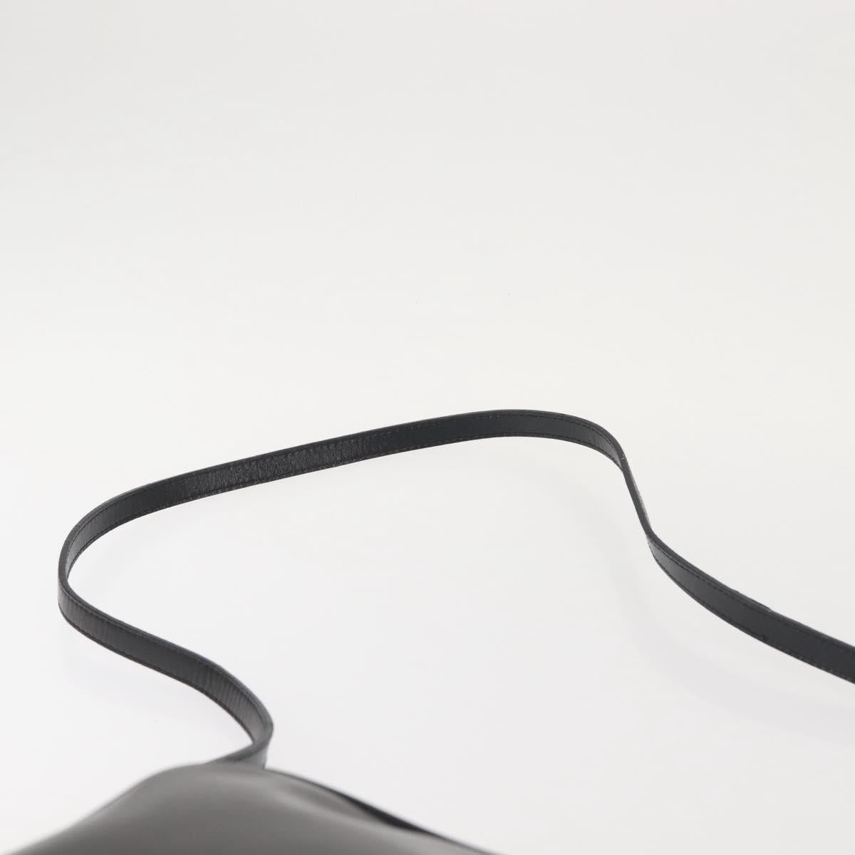 Salvatore Ferragamo Vala Leather Black Leather Shoulder Bag Bag (Pre-Owned)