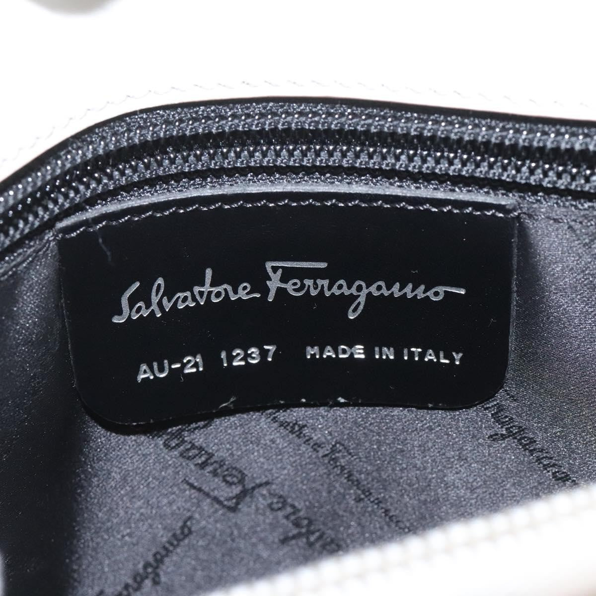 Salvatore Ferragamo Gancini Leather Beige Leather Shoulder Bag Bag (Pre-Owned)