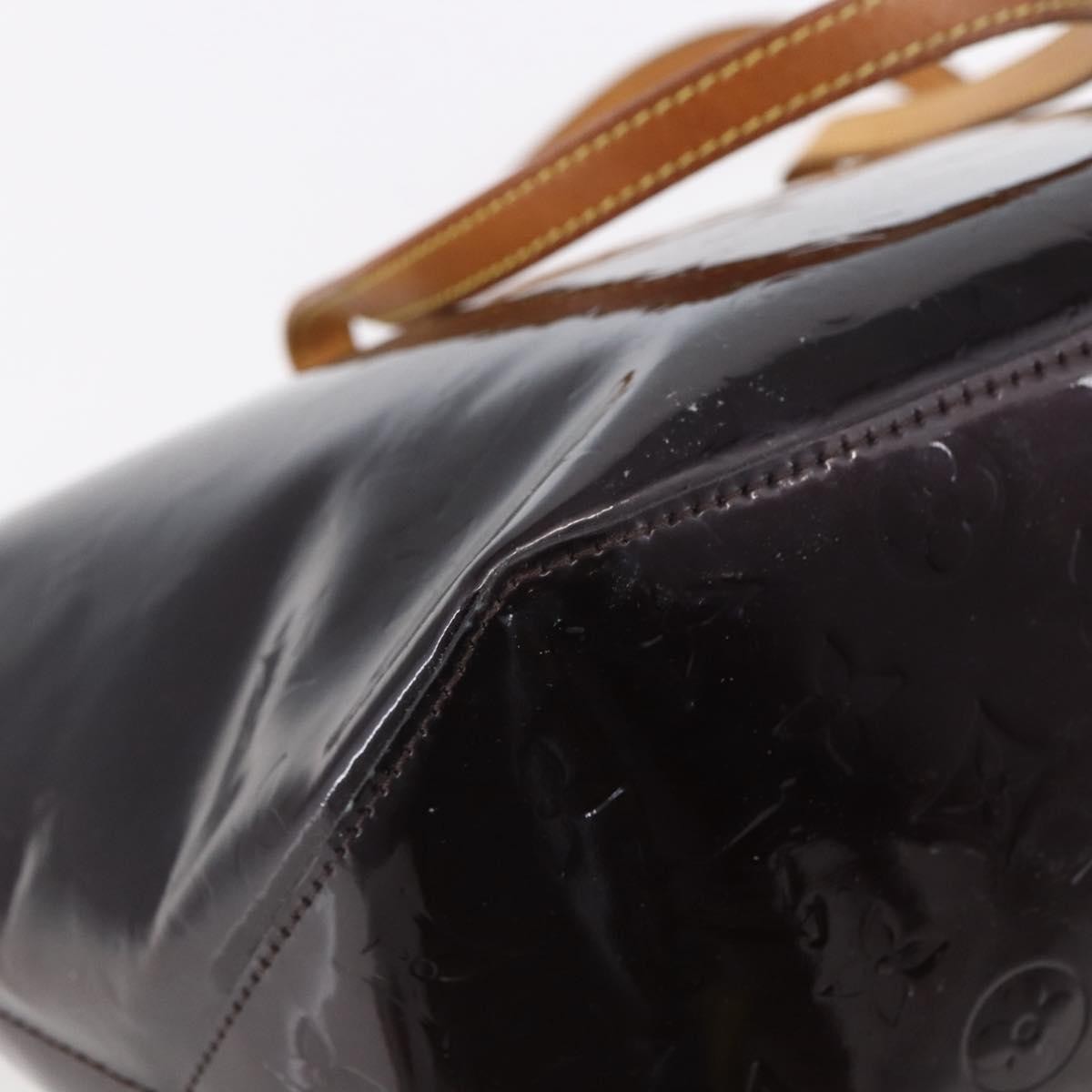 Louis Vuitton Bellevue Monogram Vernis Burgundy Patent_Leather Tote Bag Bag (Pre-Owned)
