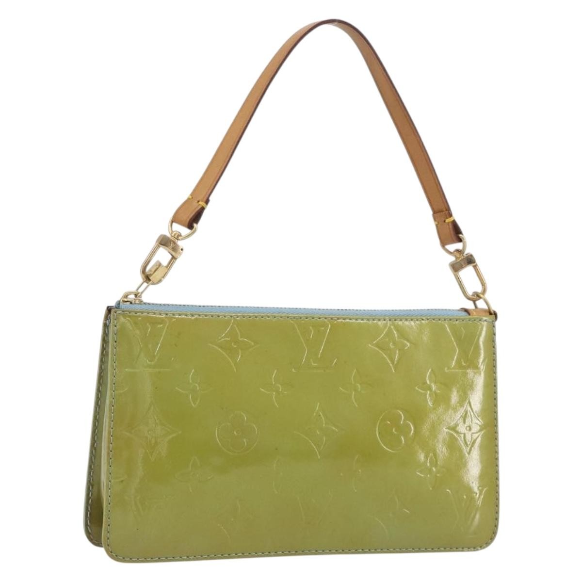 Louis Vuitton Lexington Pochette Monogram Vernis Green Patent_Leather Clutche & Pouche Bag (Pre-Owned)