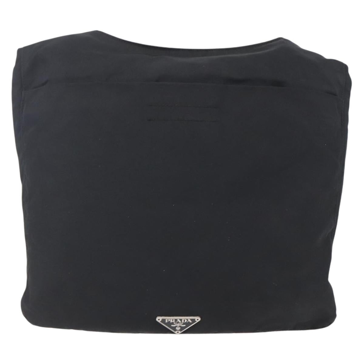 Prada Zip Messenger Quilted Tessuto Black Nylon Shoulder Bag Bag (Pre-Owned)