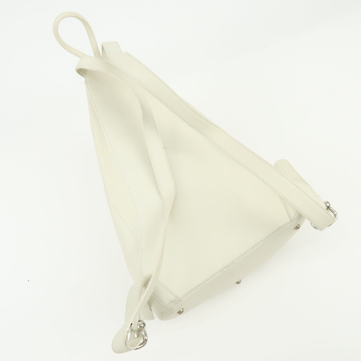 Loewe Anton Sling Leather White Leather Handbag (Pre-Owned)