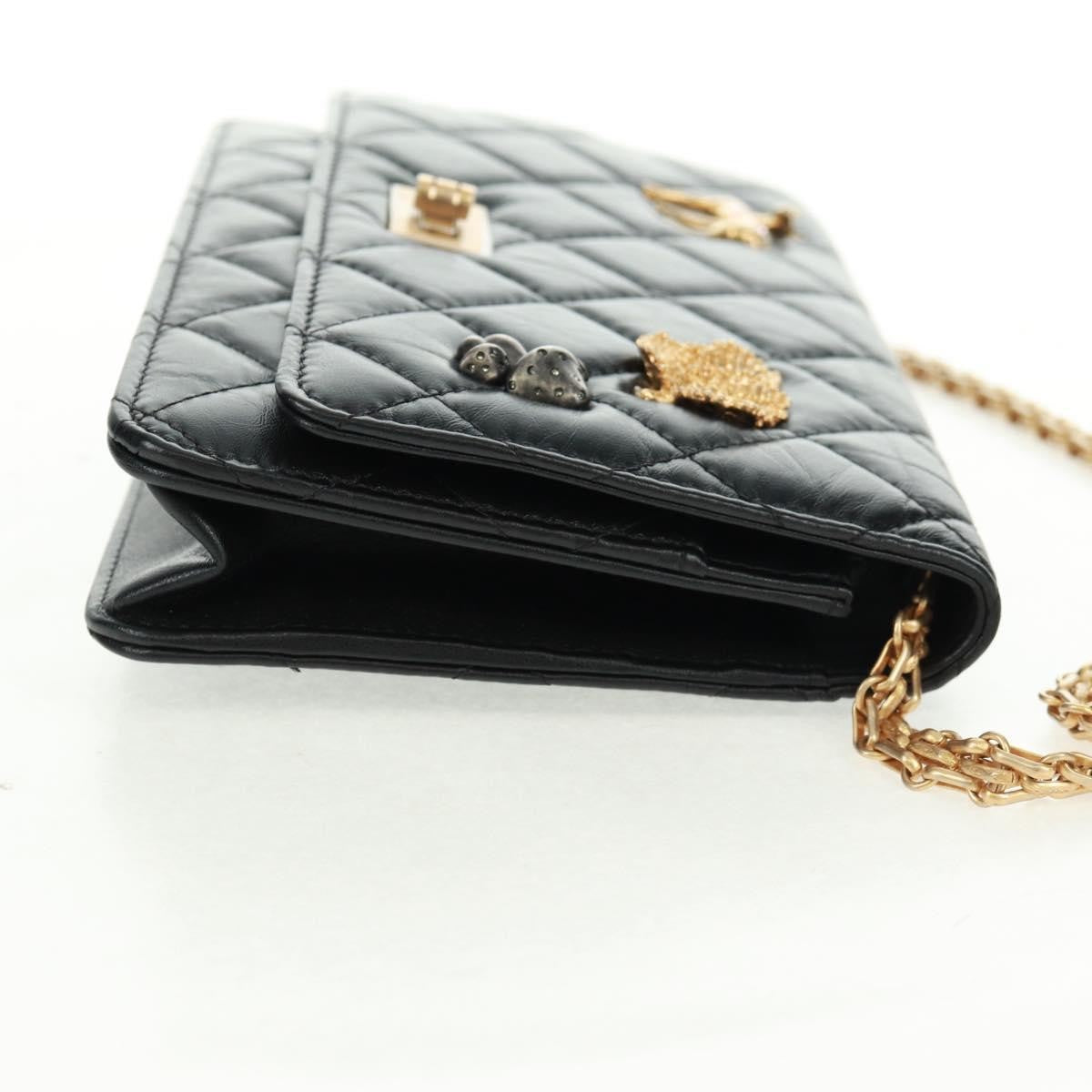 Chanel Lucky Charms Reissue 2.55 Flap Leather Black Leather Shoulder Bag Bag (Pre-Owned)