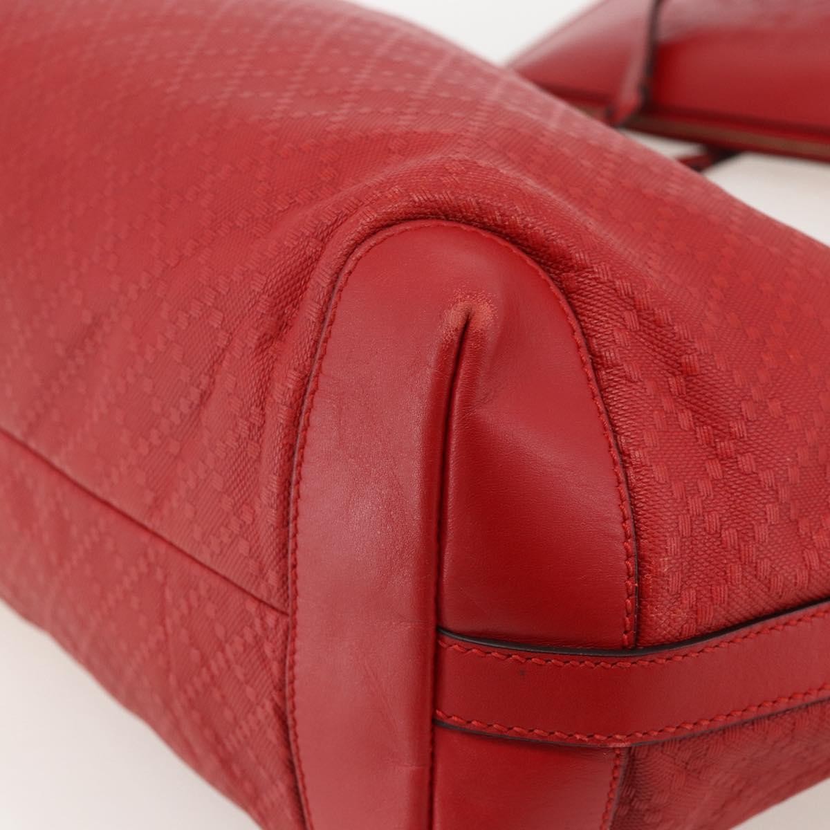 Gucci Craft Tote Diamante Leather Red Pvc Tote Bag Bag (Pre-Owned)