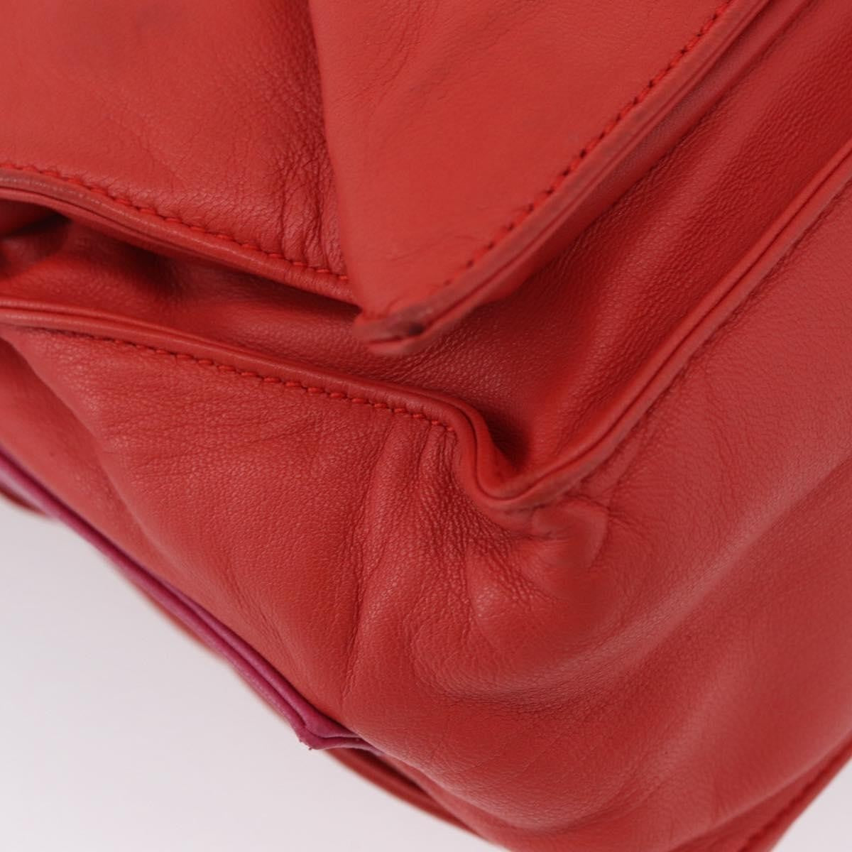 Loewe Flamenco Leather Orange Leather Shoulder Bag Bag (Pre-Owned)