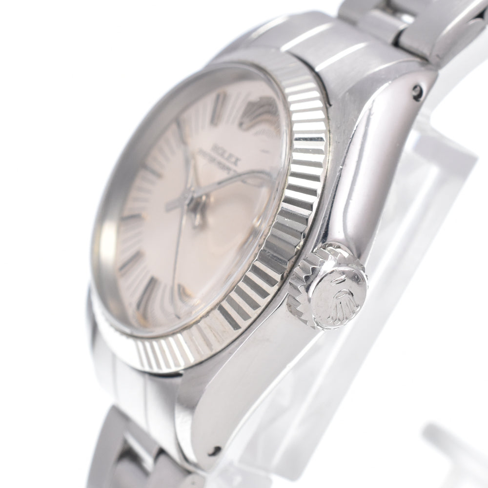 Rolex Oyster Perpetual Automatic Stainless Steel And White Gold Watch (Pre-Owned)