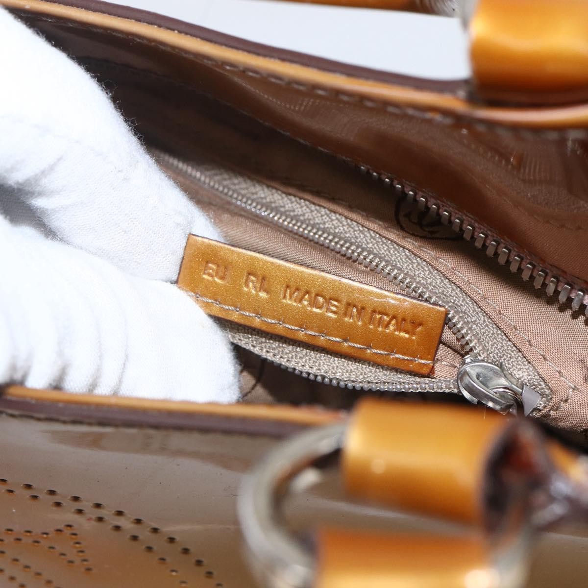 Cartier Marcello Patent Leather Yellow Patent_Leather Handbag (Pre-Owned)
