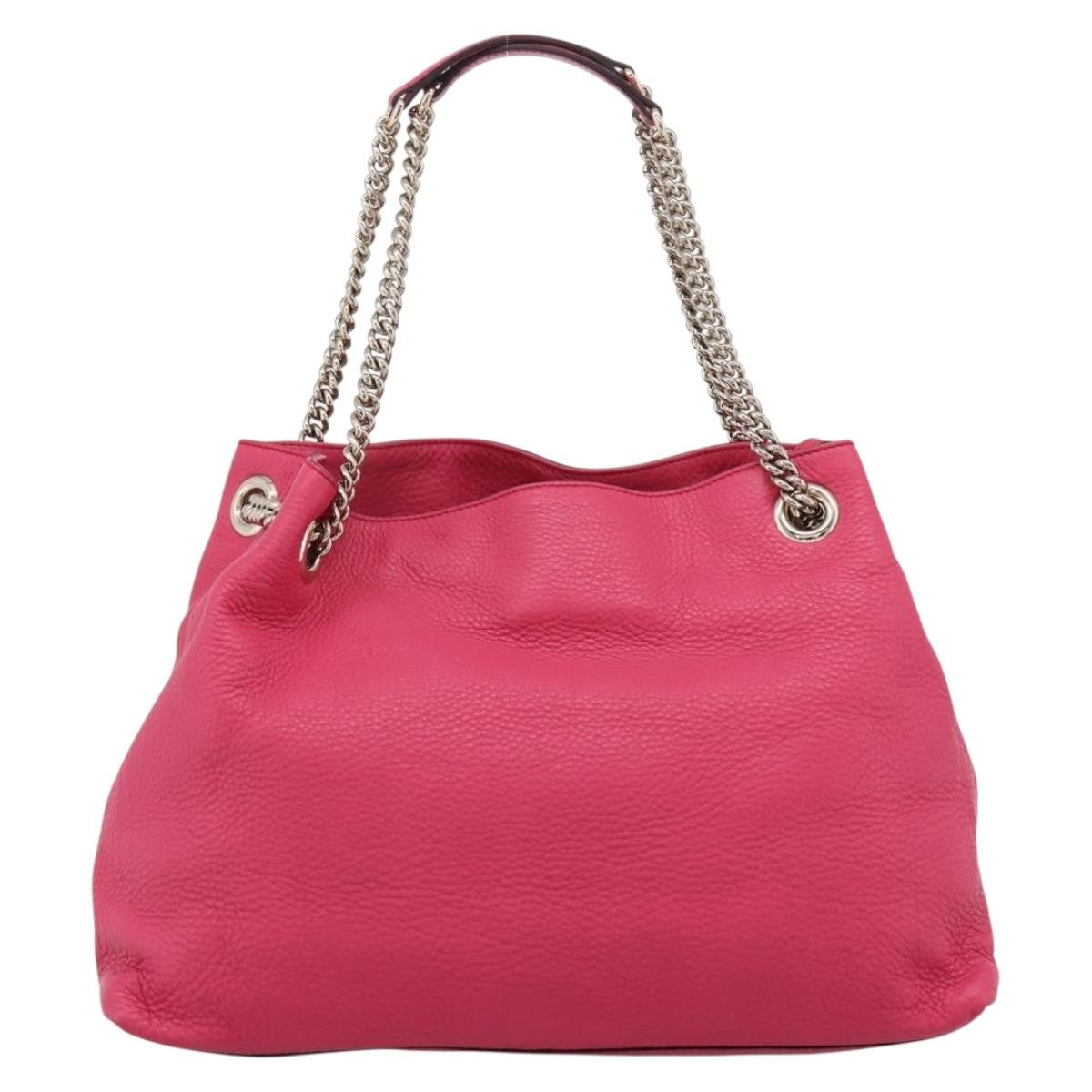 Gucci Soho Chain Strap Leather Pink Leather Shoulder Bag Bag (Pre-Owned)