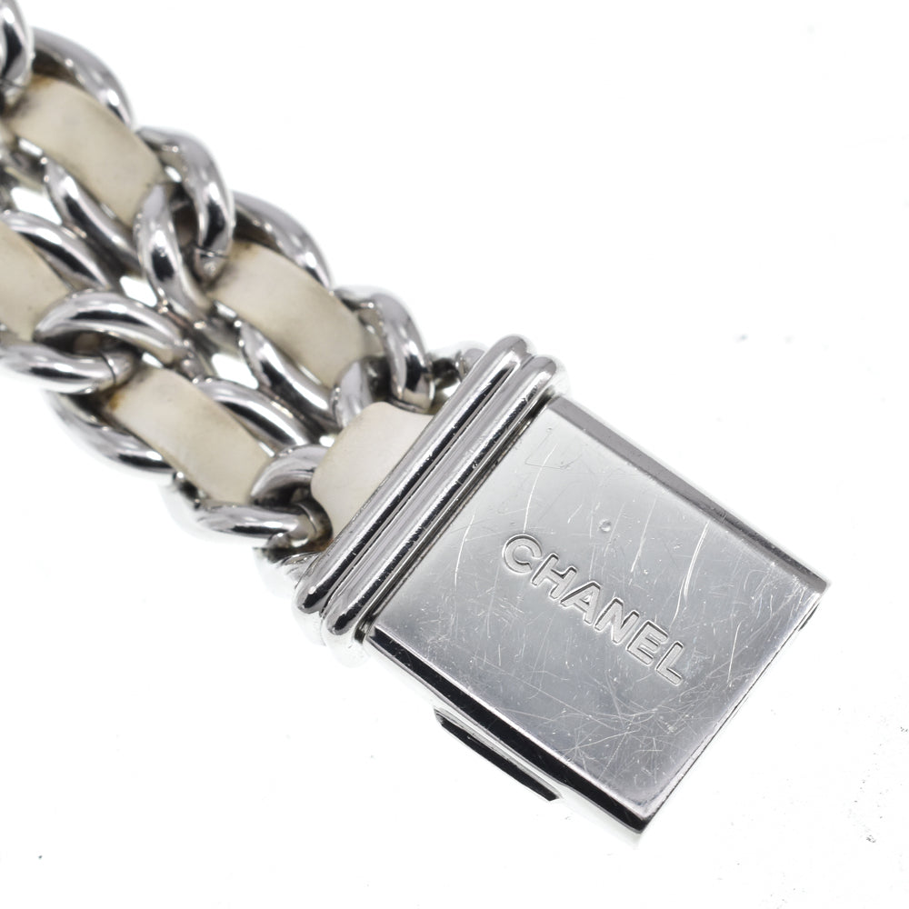 Chanel Premiere Rock Quartz Stainless Steel And Leather Watch (Pre-Owned)
