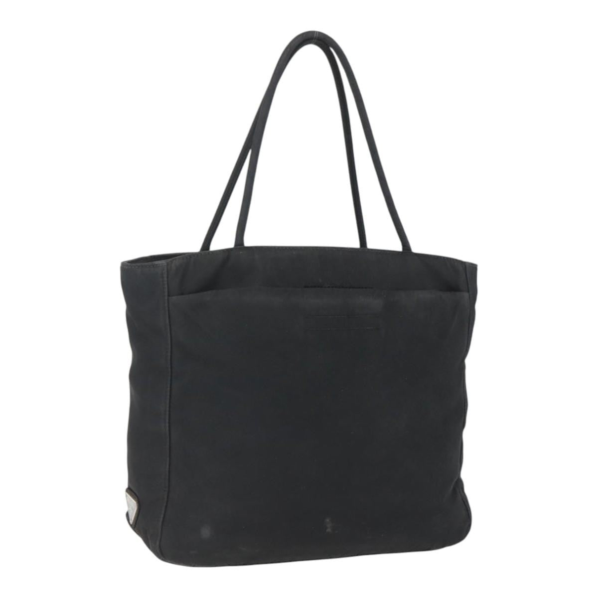 Prada Vintage Tote Tessuto Black Nylon Tote Bag Bag (Pre-Owned)