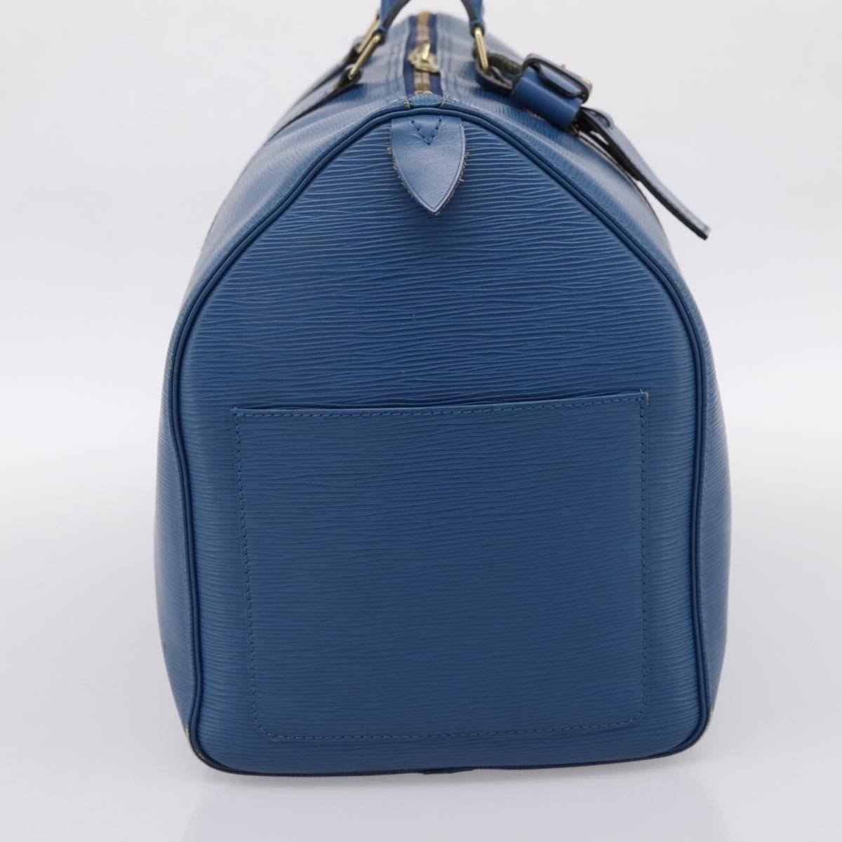 Louis Vuitton Keepall Epi Leather Blue Leather Travel Bag Bag (Pre-Owned)