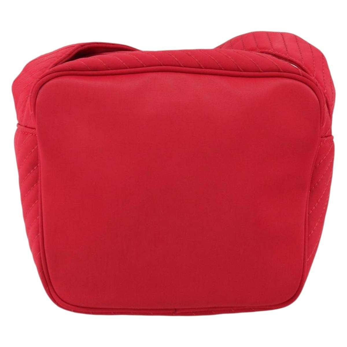 Saint Laurent Vintage Nylon Red Nylon Shoulder Bag Bag (Pre-Owned)