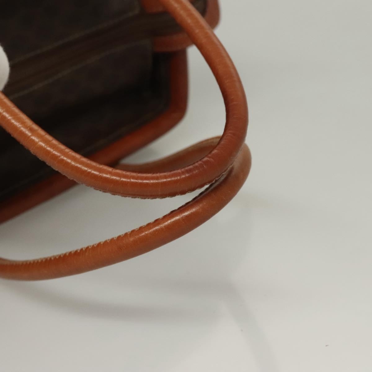 Celine Macadam Macadam With Leather Brown Canvas Handbag (Pre-Owned)