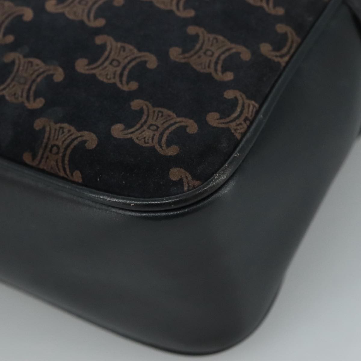 Celine Flap Shoulder Canvas Navy Canvas Shoulder Bag Bag (Pre-Owned)