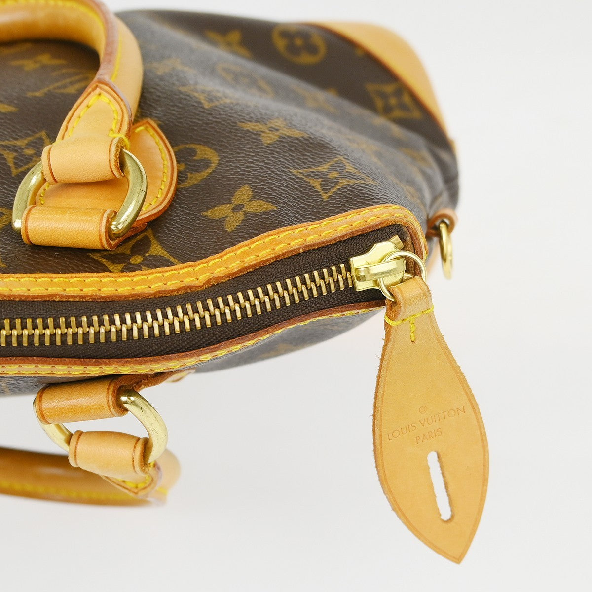 Louis Vuitton Lockit Monogram Canvas Brown Canvas Handbag (Pre-Owned)