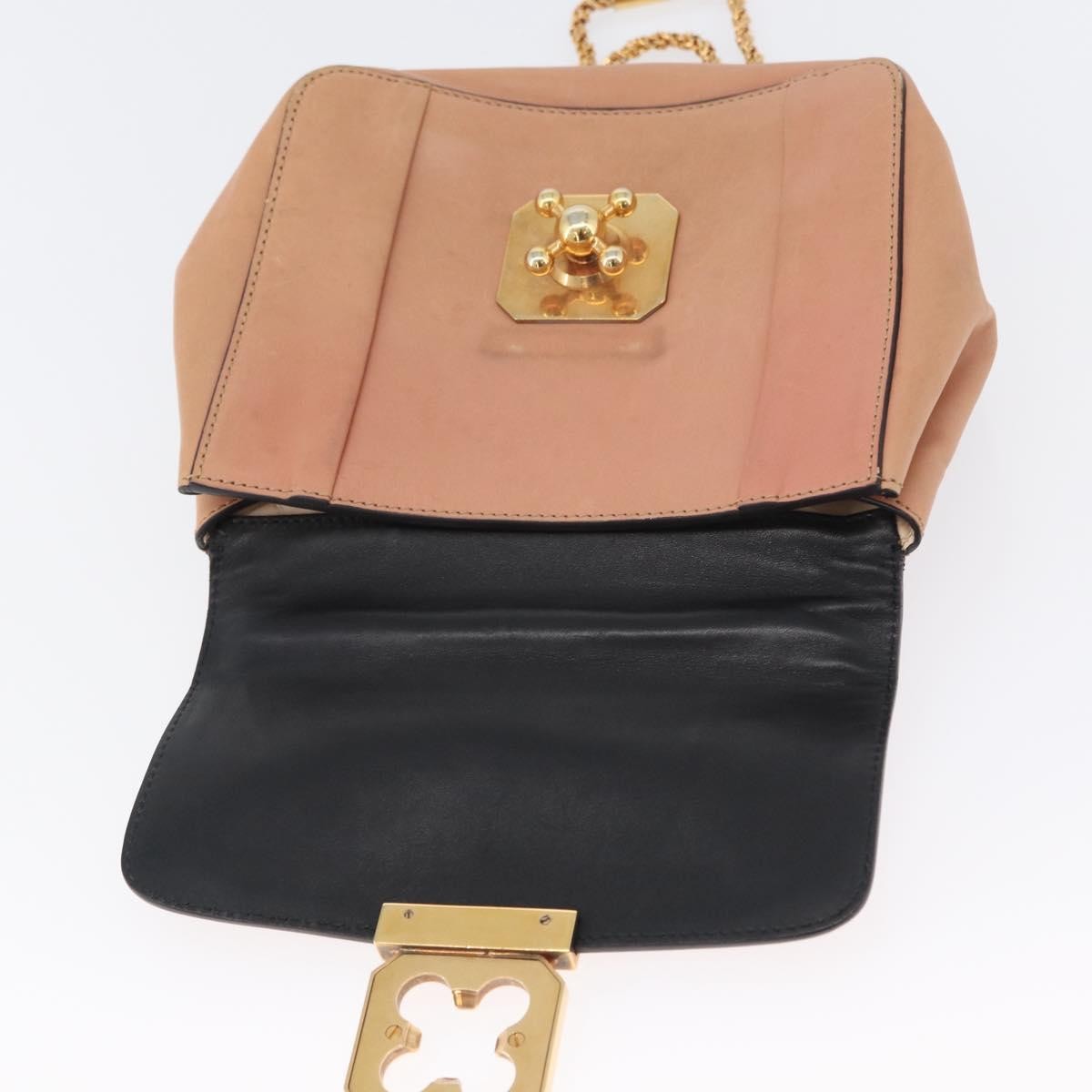 Chloe Elsie Chain Leather Pink Leather Shoulder Bag Bag (Pre-Owned)