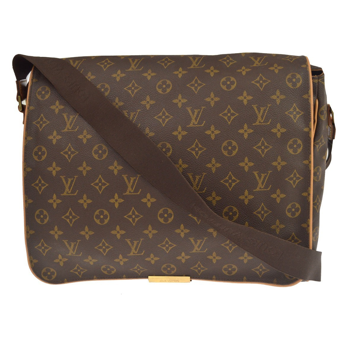 Louis Vuitton Abbesses Messenger Monogram Canvas Brown Canvas Handbag (Pre-Owned)