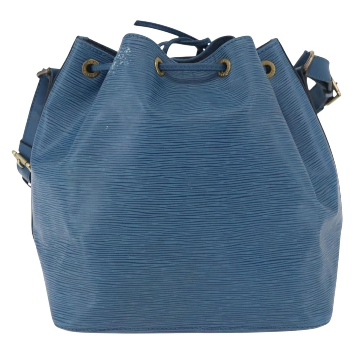 Louis Vuitton Petit Noe Epi Leather Blue Leather Shoulder Bag Bag (Pre-Owned)
