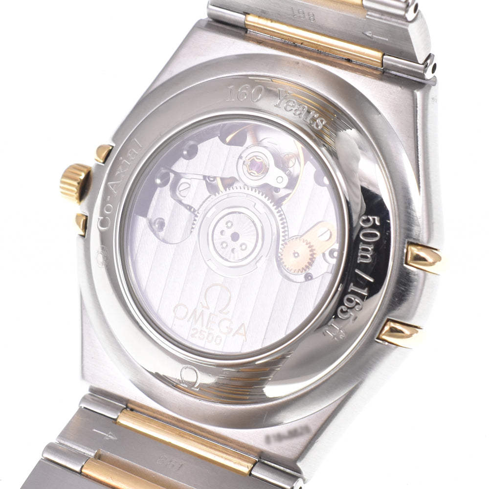 Omega Constellation Co-Axial Chronometer Automatic Stainless Steel And Yellow Gold With Diamond Markers And Mother Of Pearl Watch (Pre-Owned)