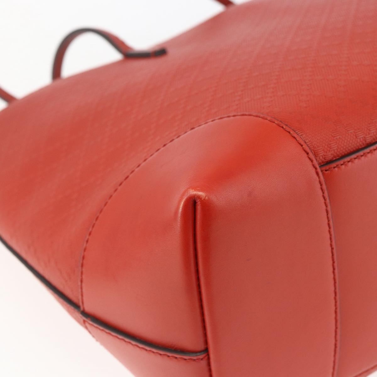 Gucci Bright Tote Diamante Leather Red Leather Tote Bag Bag (Pre-Owned)