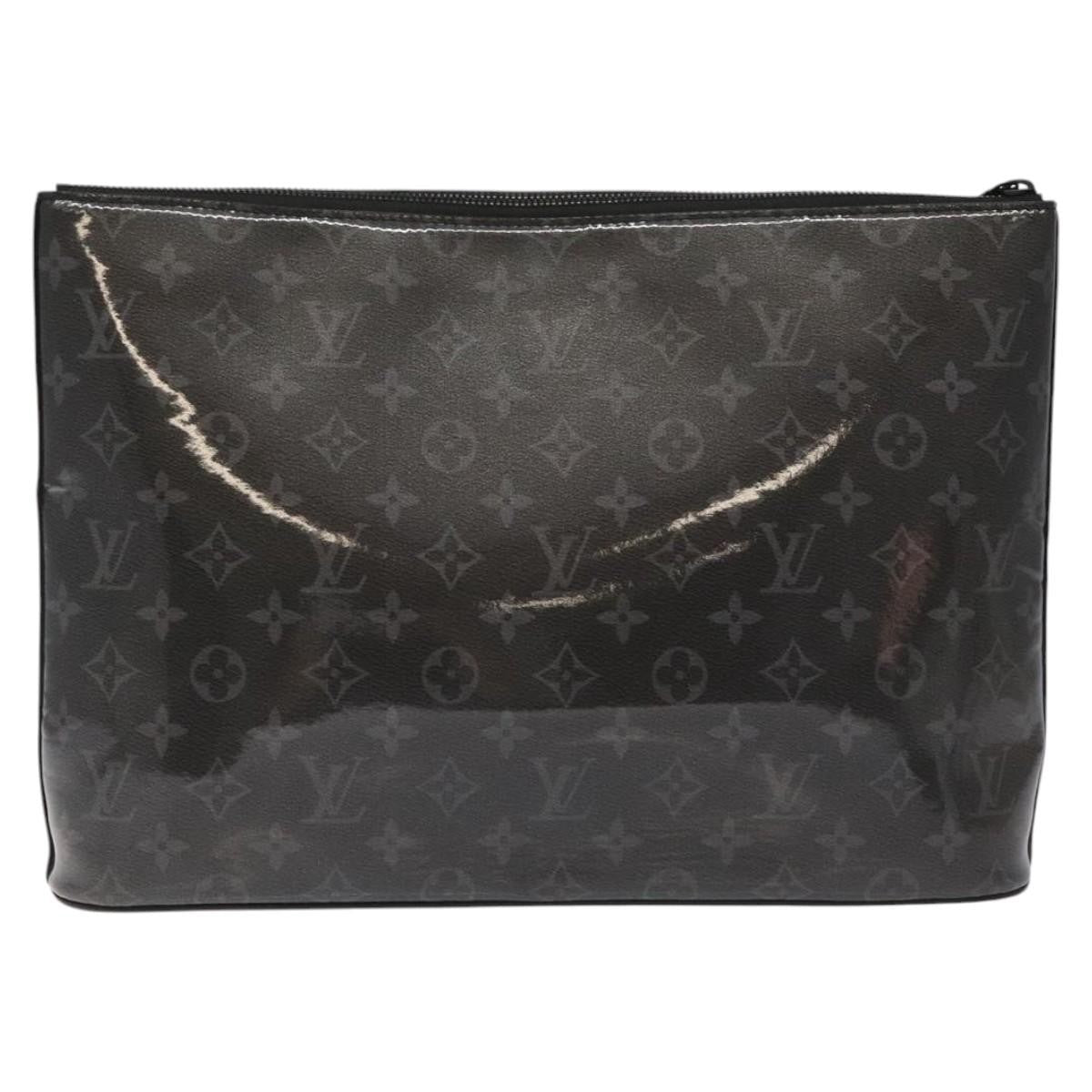 Louis Vuitton Pochette Cosmos Limited Edition Monogram Glaze Canvas Black Canvas Clutche & Pouche Bag (Pre-Owned)