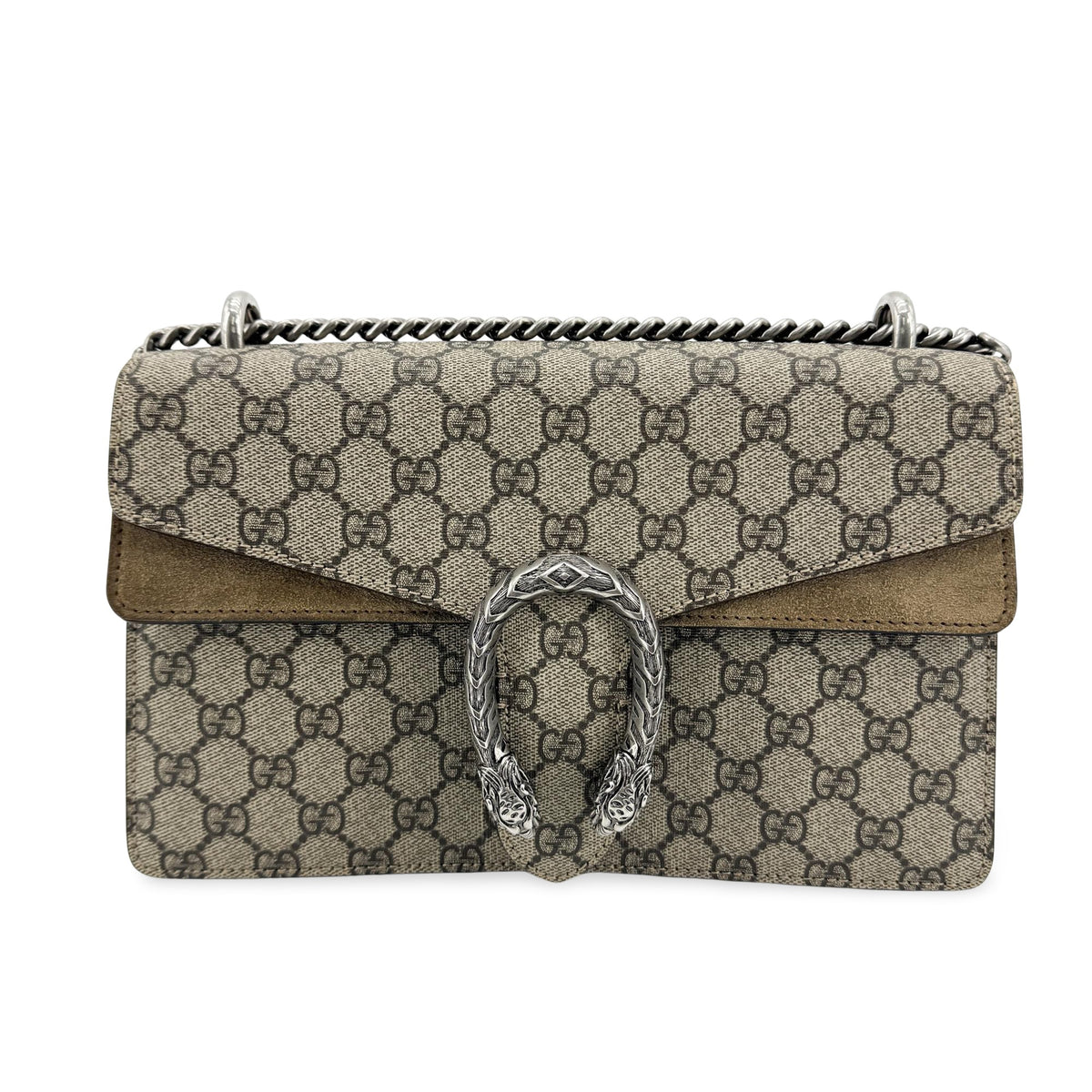 Gucci Dionysus Gg Coated Canvas Brown Canvas Handbag (Pre-Owned)