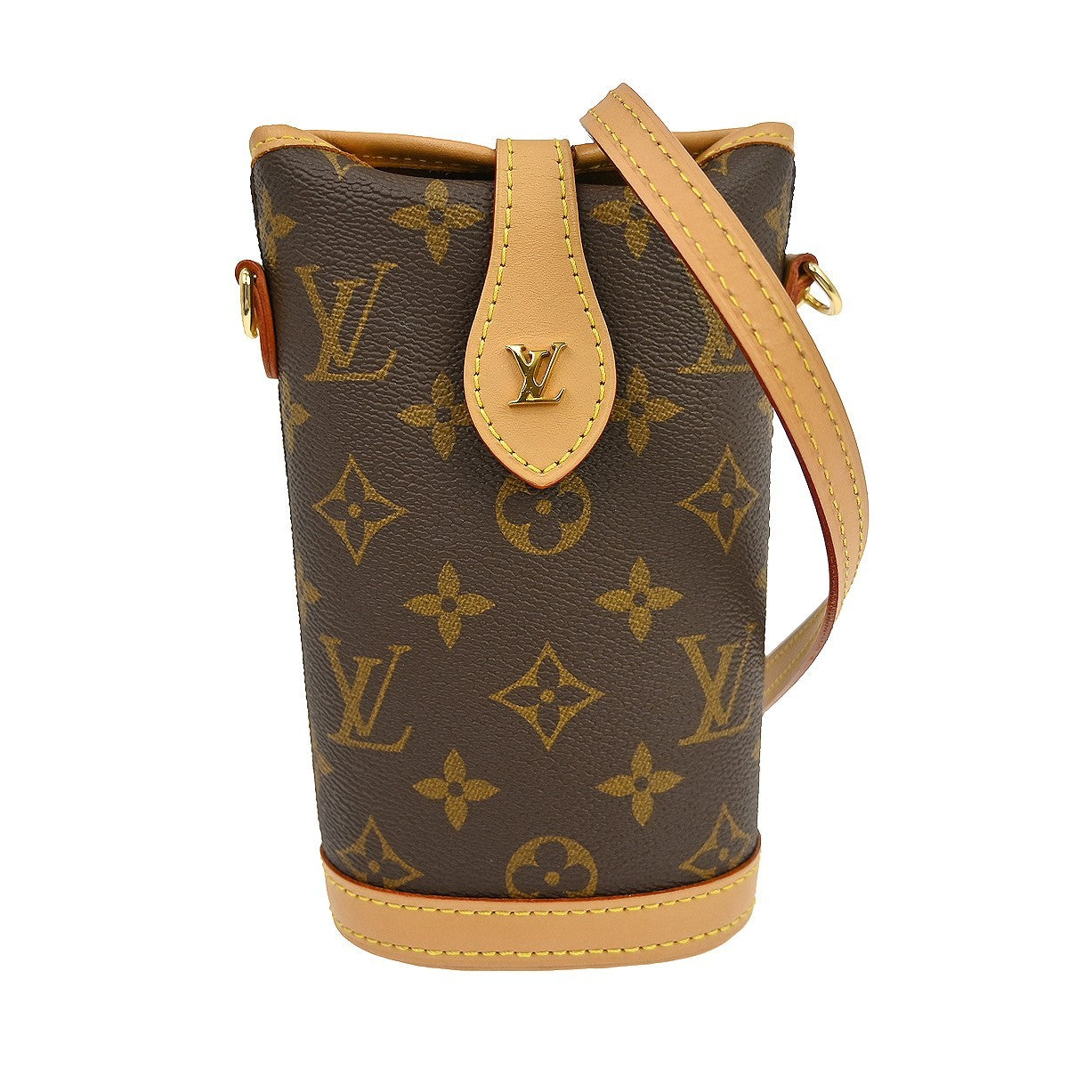 Louis Vuitton Fold Me Monogram Canvas Brown Canvas Clutche & Pouche Bag (Pre-Owned)
