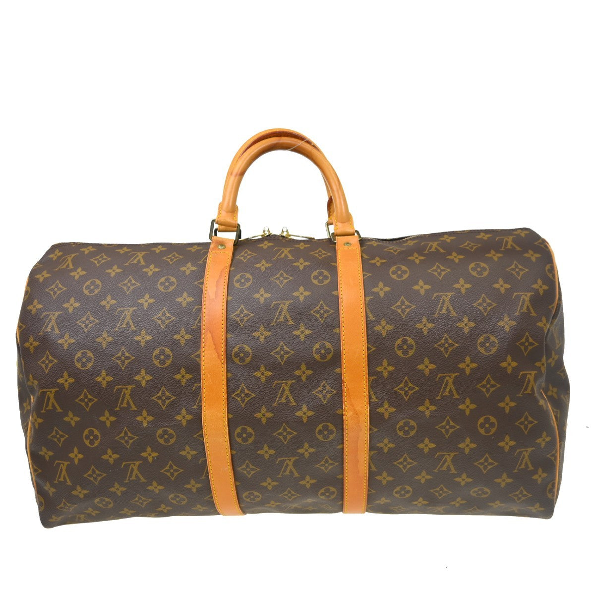 Louis Vuitton Keepall Monogram Canvas Brown Canvas Travel Bag Bag (Pre-Owned)