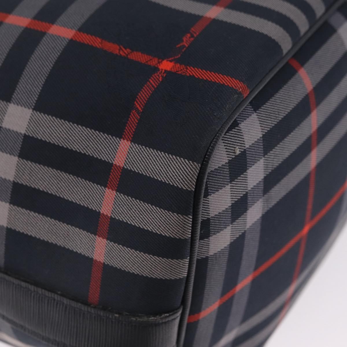 Burberry Nova Check Shoulder Bag Canvas Black Canvas Shoulder Bag Bag (Pre-Owned)