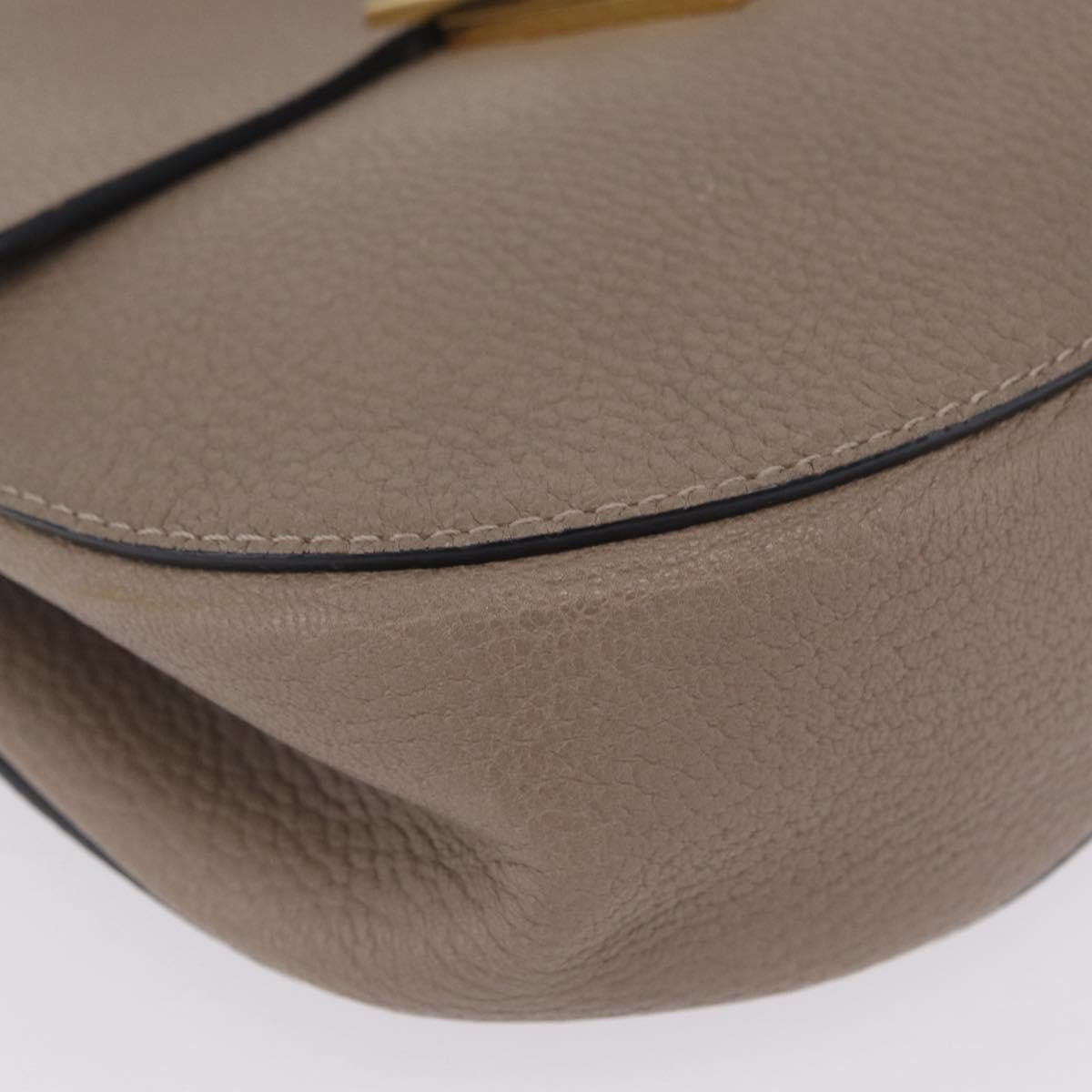 Chloe Drew Leather Beige Leather Crossbody Bag Bag (Pre-Owned)