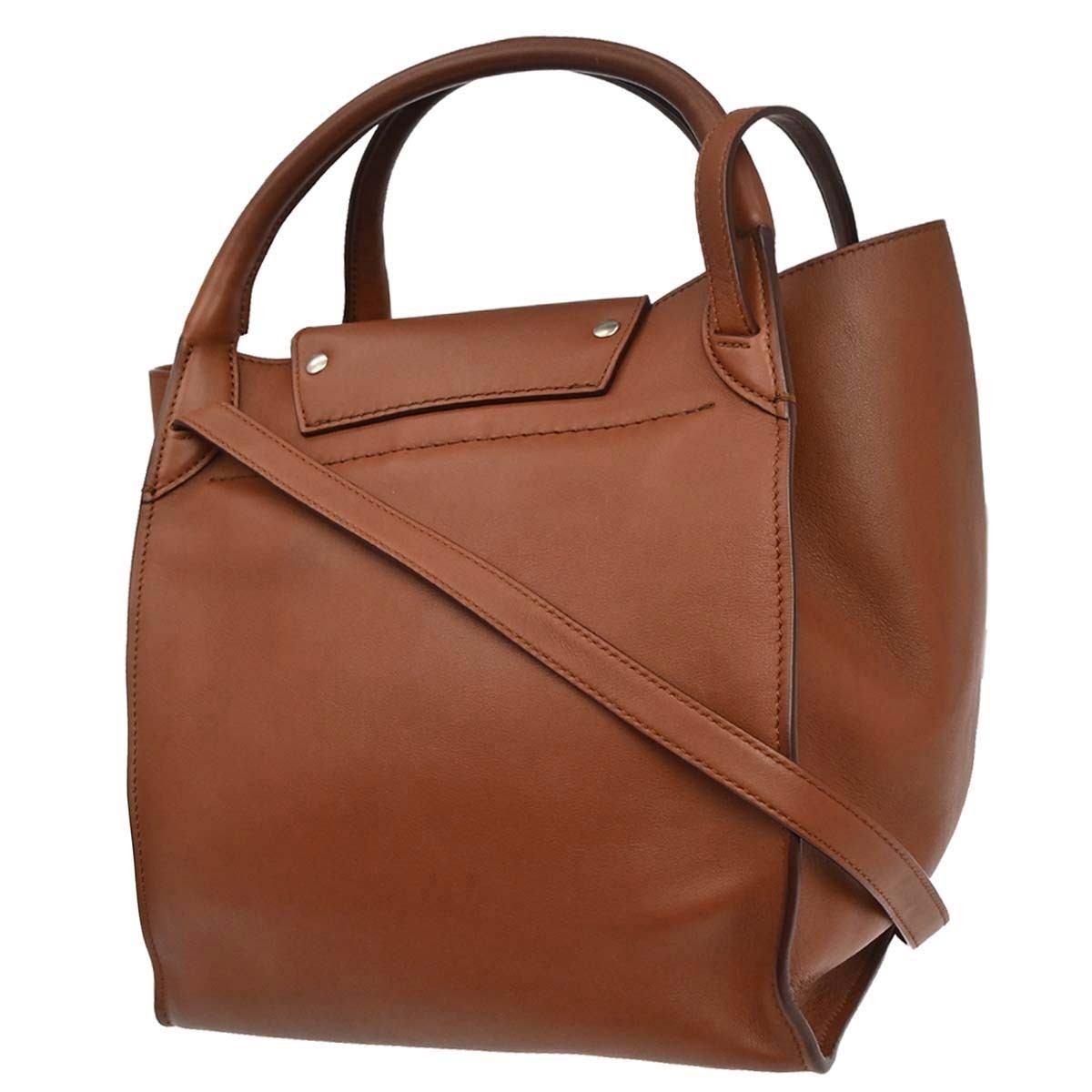 Celine Big Smooth Leather Brown Leather Handbag (Pre-Owned)