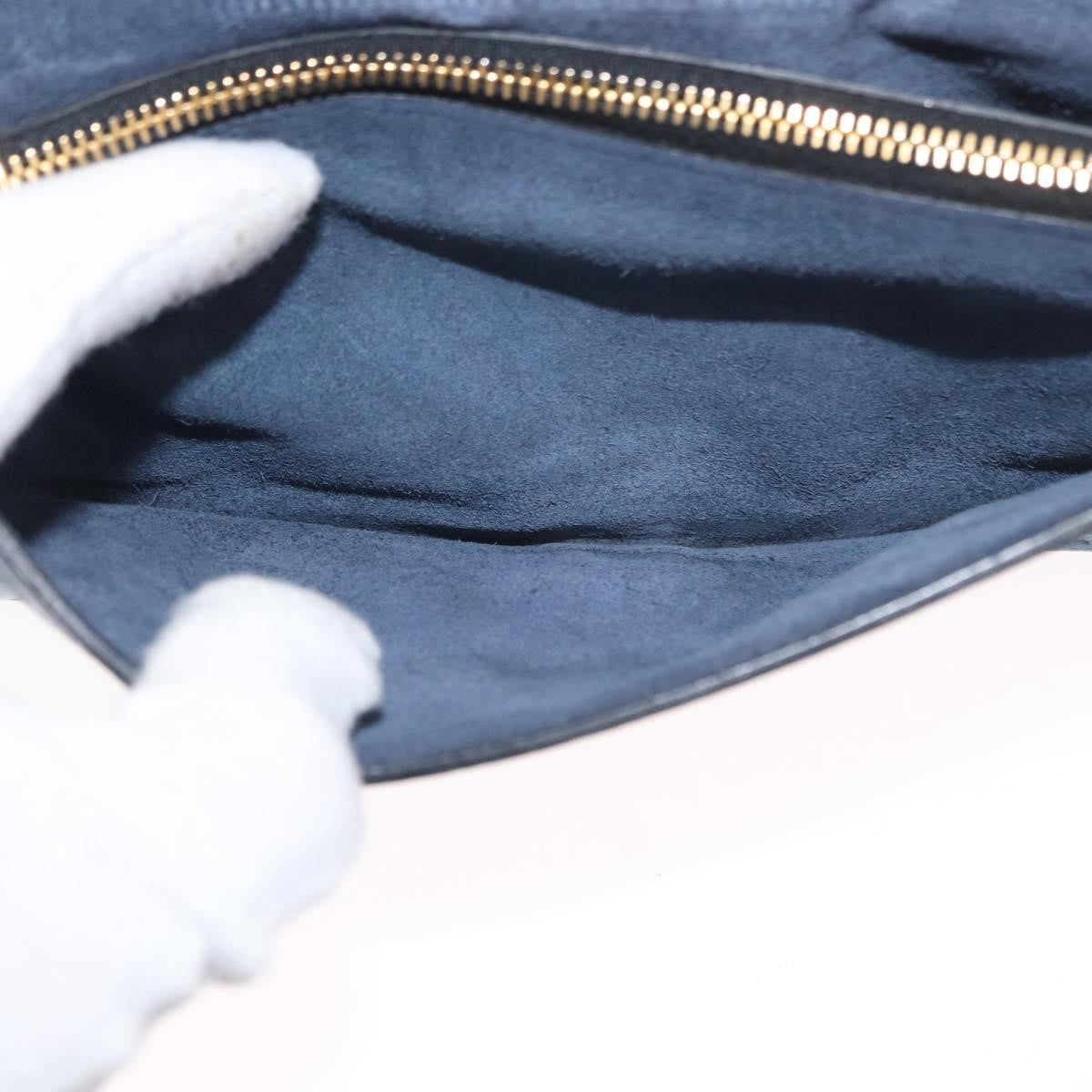 Miu Miu Shoulder Leather Blue Leather Shoulder Bag Bag (Pre-Owned)