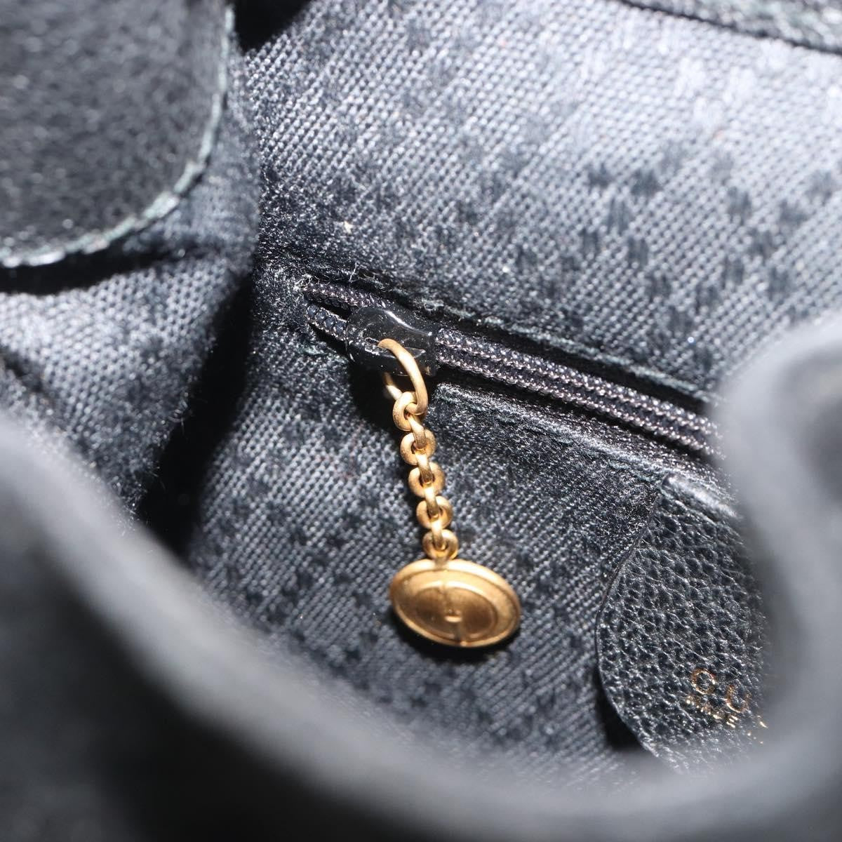 Gucci Gucci Bamboo Daim Black Suede Backpack Bag (Pre-Owned)