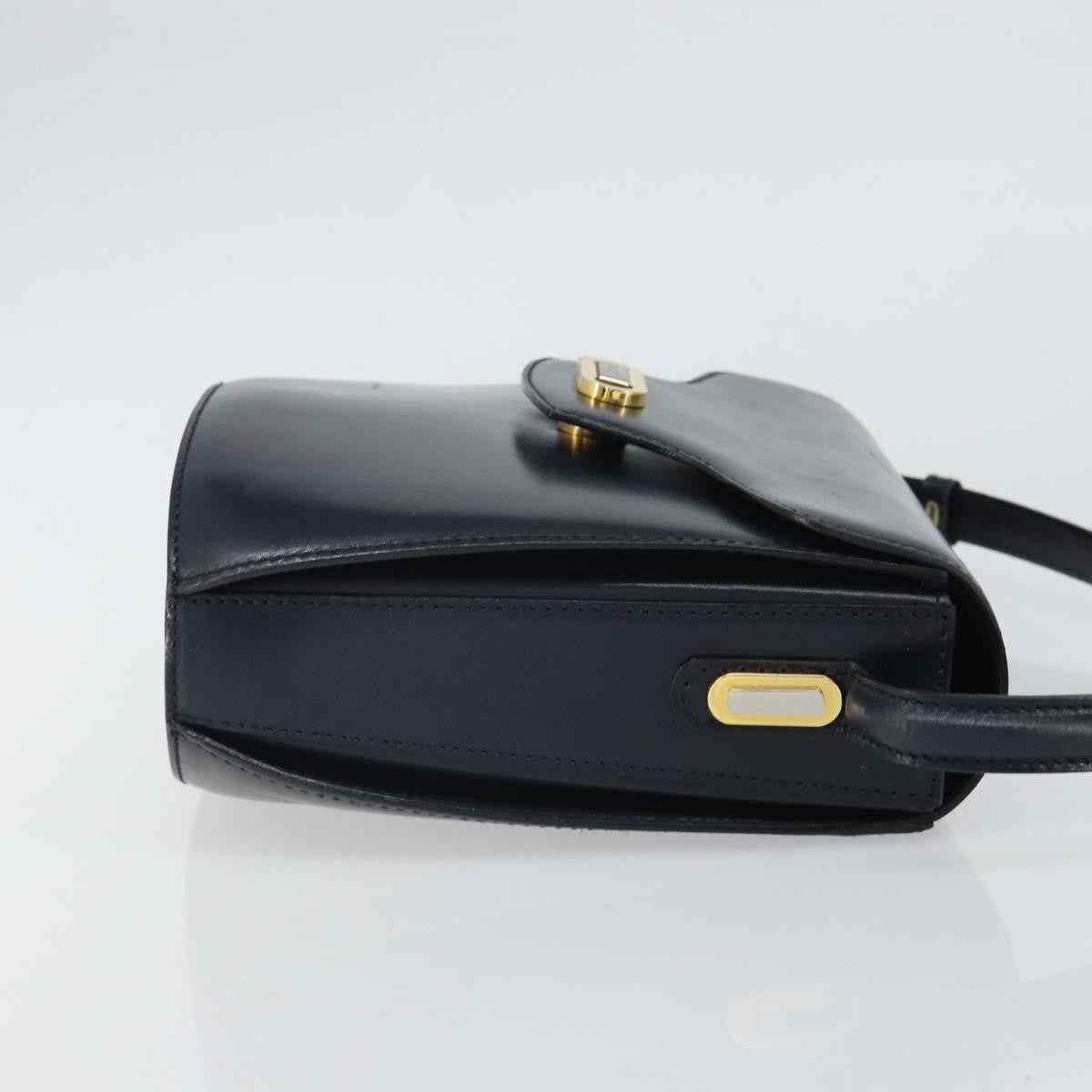 Bally Vintage Leather Black Leather Shoulder Bag Bag (Pre-Owned)