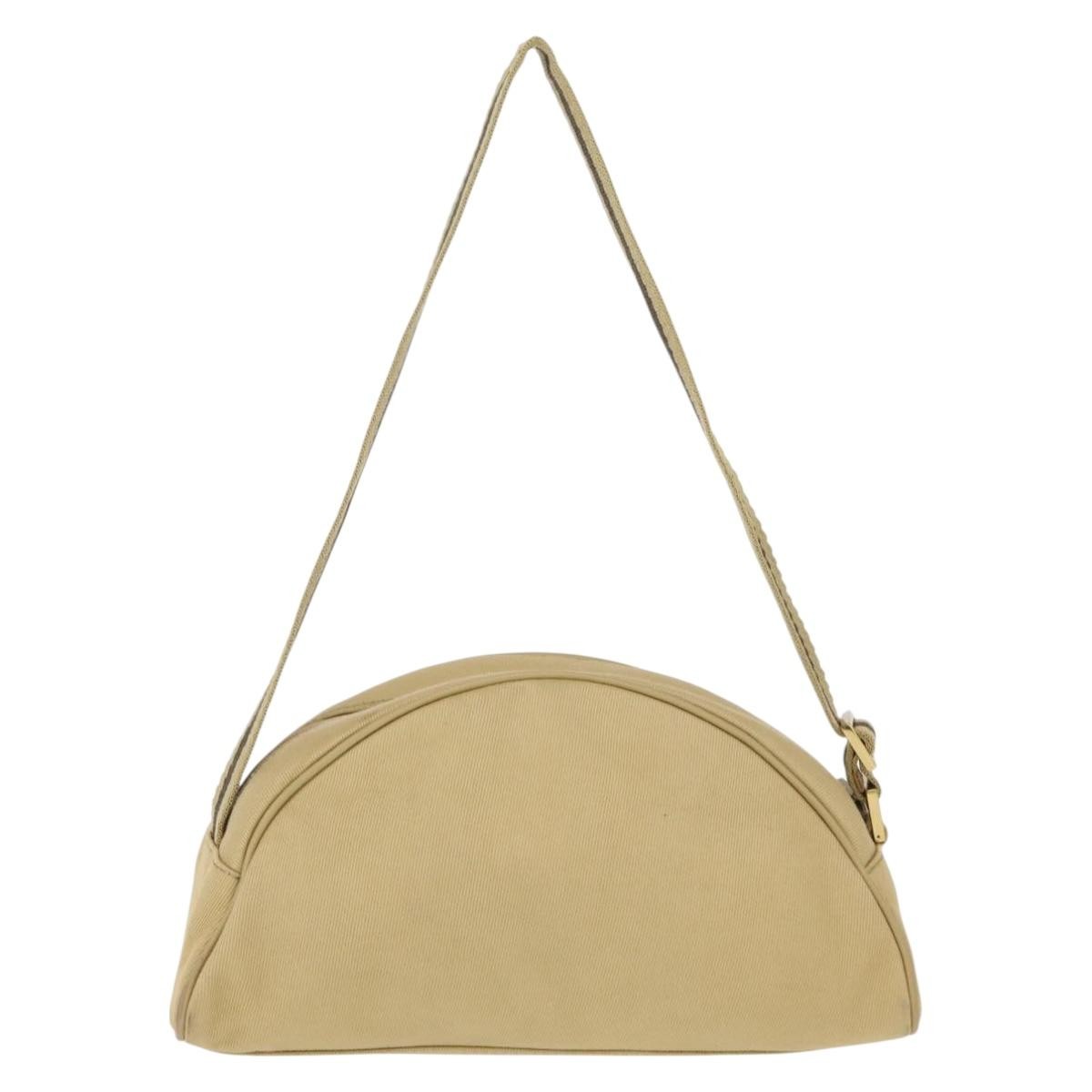 Gucci Vintage Canvas Beige Canvas Shoulder Bag Bag (Pre-Owned)