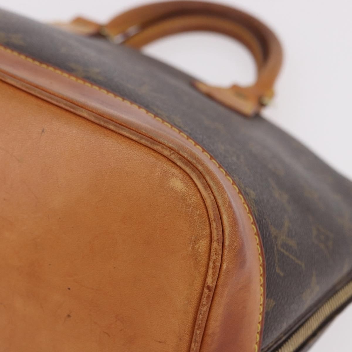 Louis Vuitton Vintage Alma Monogram Canvas Brown Canvas Handbag (Pre-Owned)