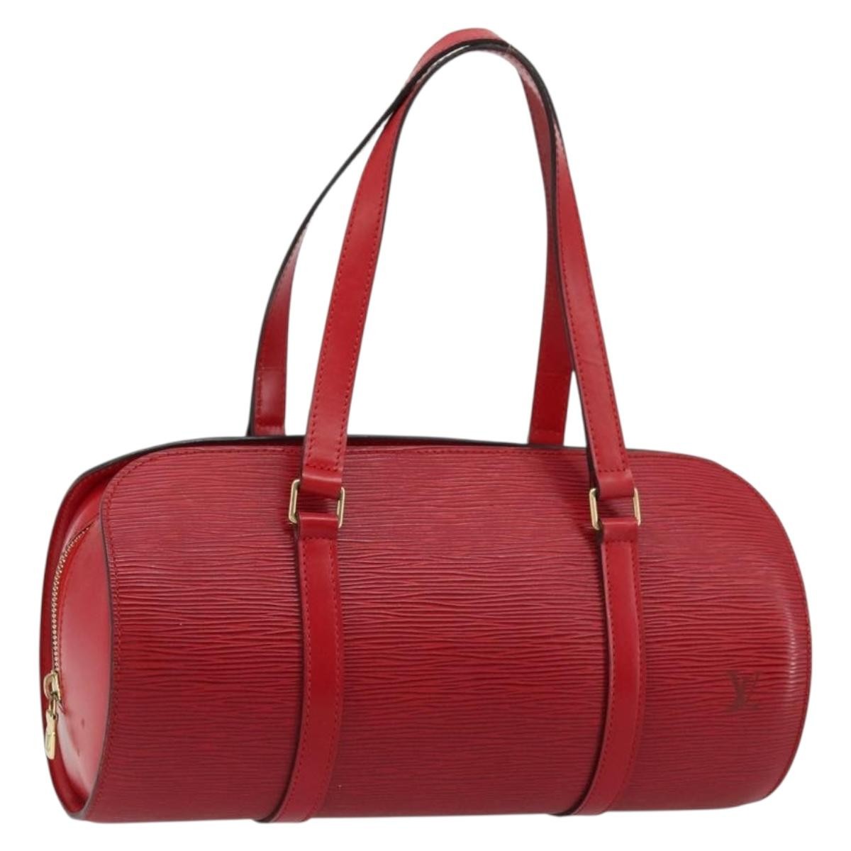 Louis Vuitton Soufflot Epi Leather Red Leather Tote Bag Bag (Pre-Owned)