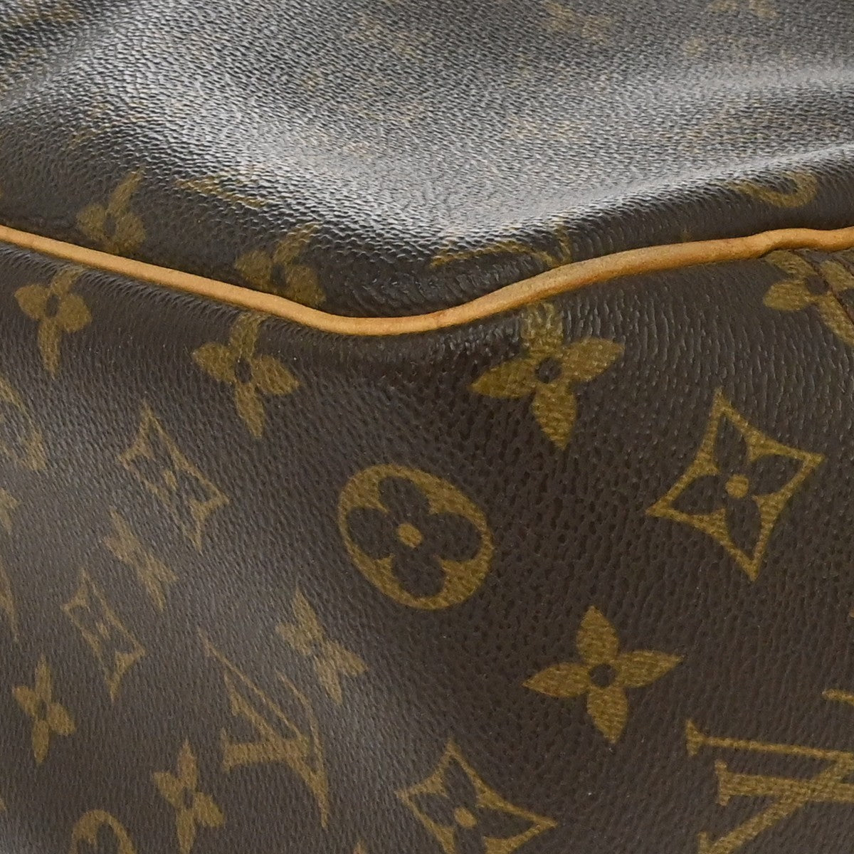 Louis Vuitton Deauville Monogram Brown Canvas Handbag (Pre-Owned)