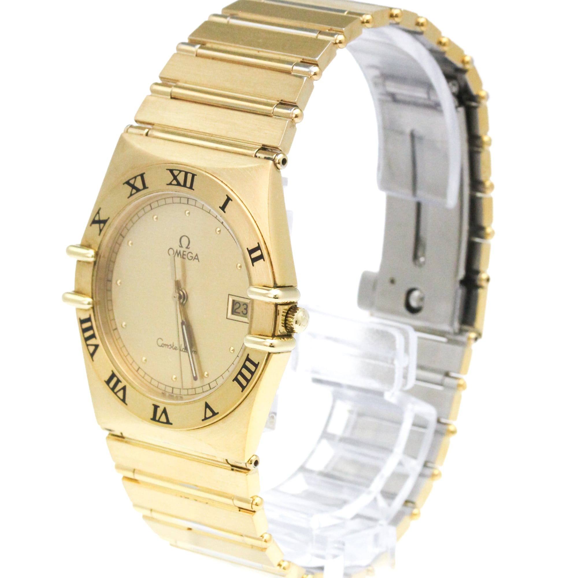 Omega Constellation Quartz Gold Plated Watch (Pre-Owned)