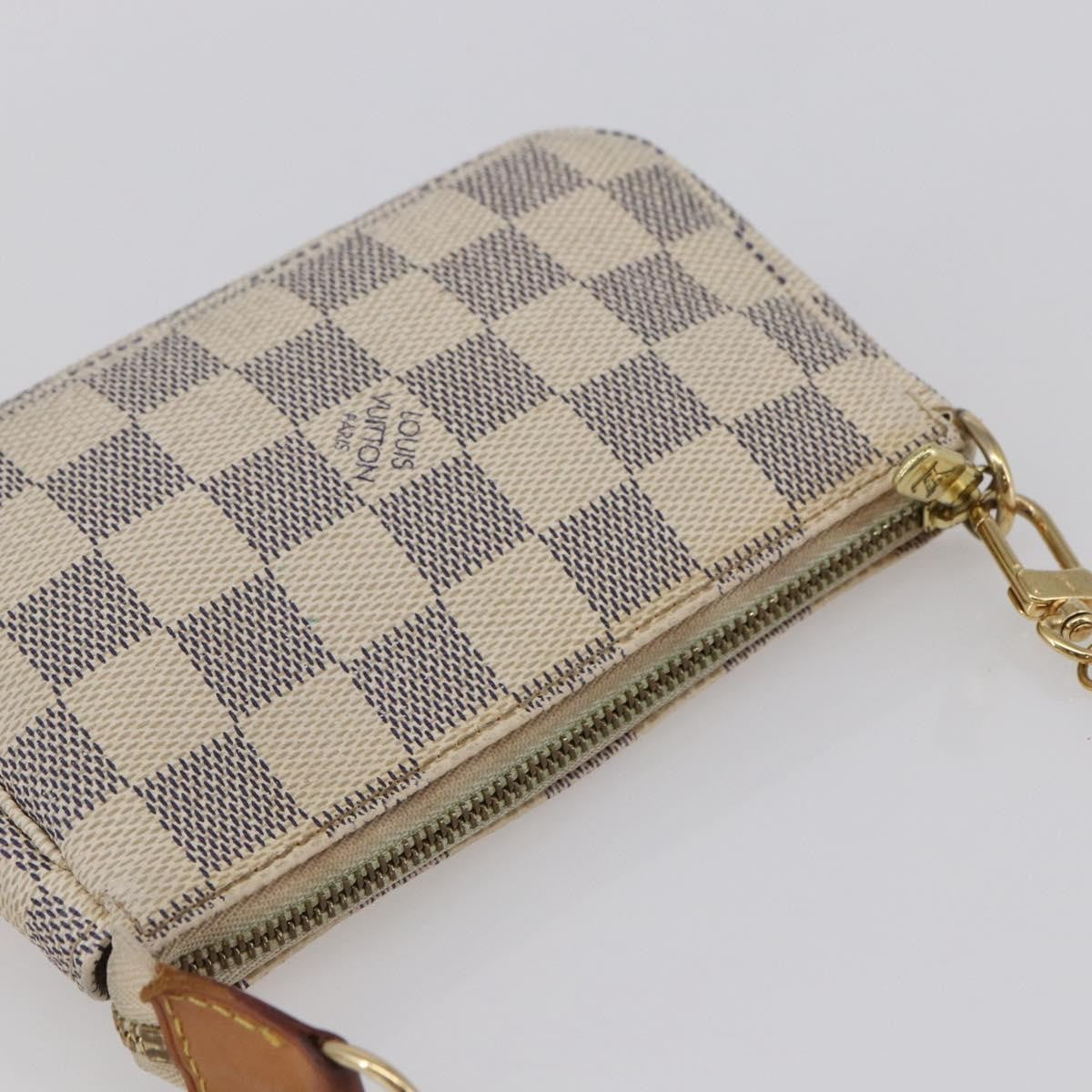 Louis Vuitton Mini Pochette Damier Beige Canvas Clutche & Pouche Bag (Pre-Owned)