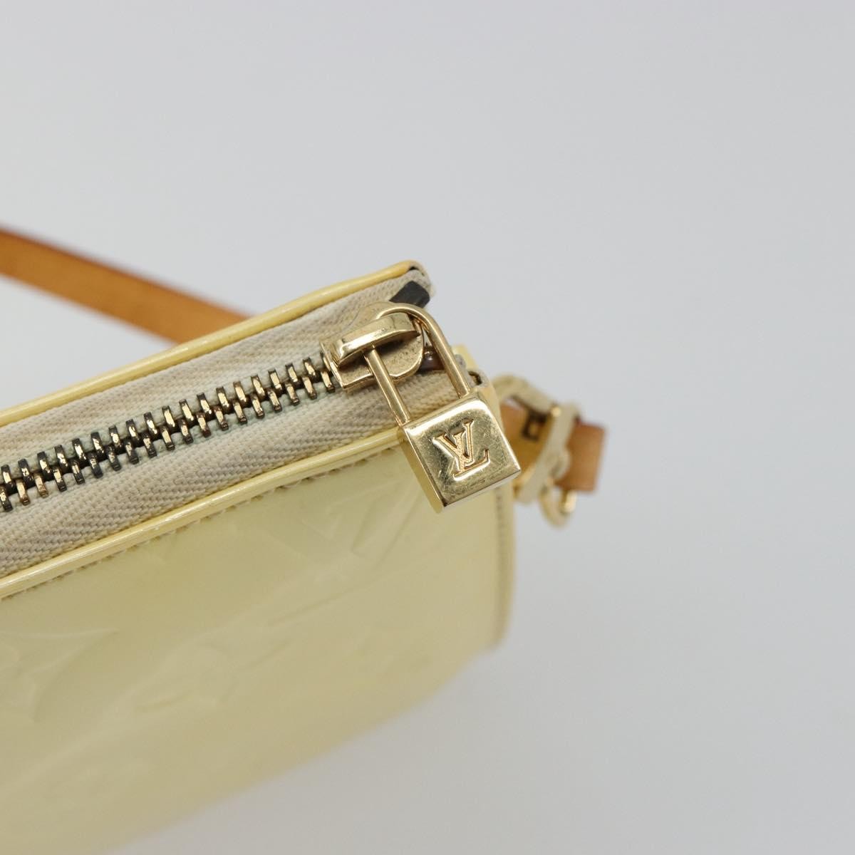 Louis Vuitton Lexington Pochette Monogram Vernis Beige Patent_Leather Clutche & Pouche Bag (Pre-Owned)
