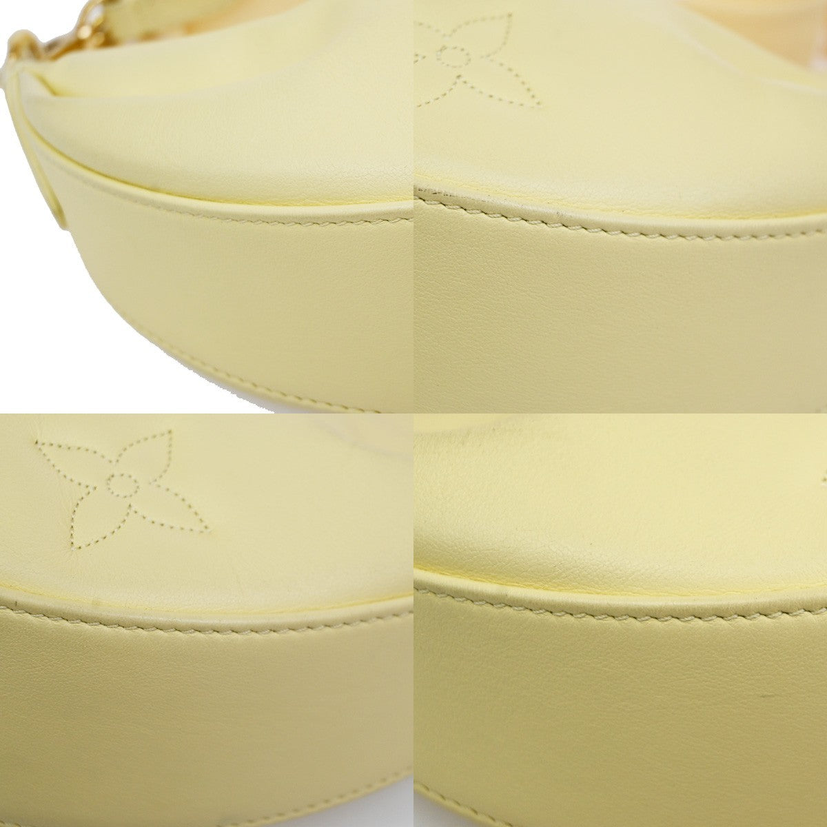 Louis Vuitton Over The Moon Bubblegram Leather Yellow Leather Handbag (Pre-Owned)