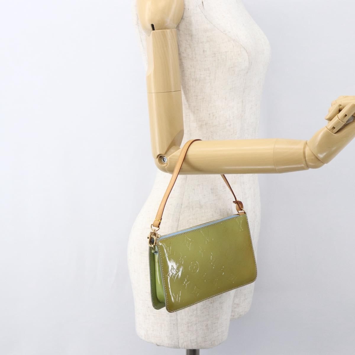 Louis Vuitton Lexington Pochette Monogram Vernis Blue Patent_Leather Clutche & Pouche Bag (Pre-Owned)