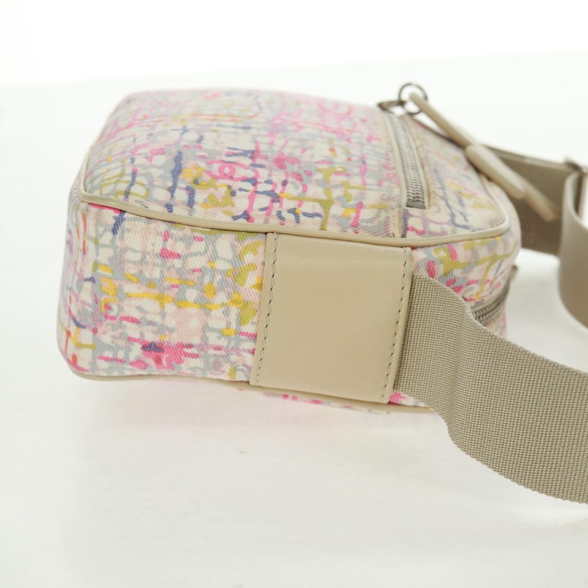 Chanel Vintage Clover Camera Printed Canvas Multicolour Canvas Shoulder Bag Bag (Pre-Owned)