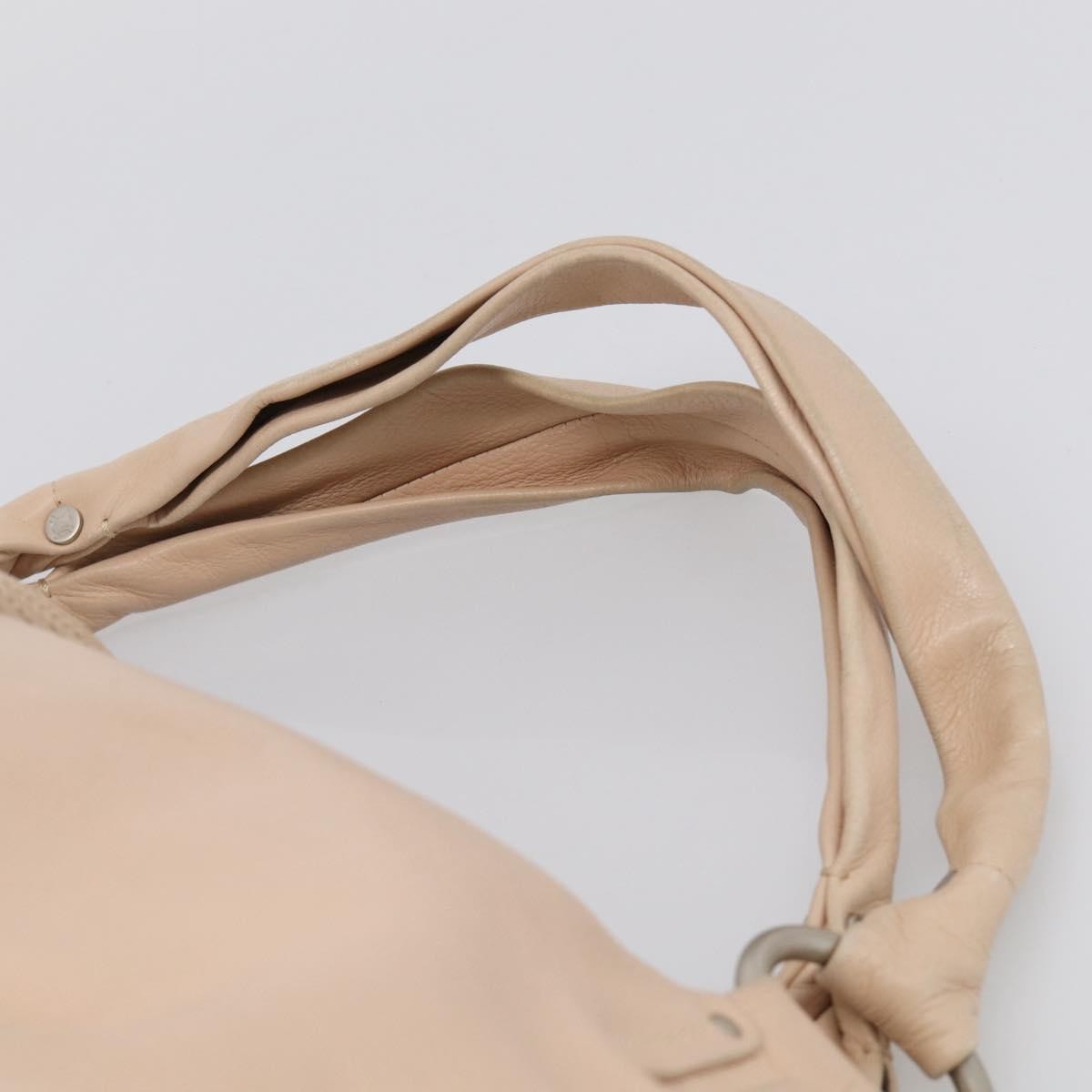 Celine Bittersweet Leather Beige Leather Handbag (Pre-Owned)