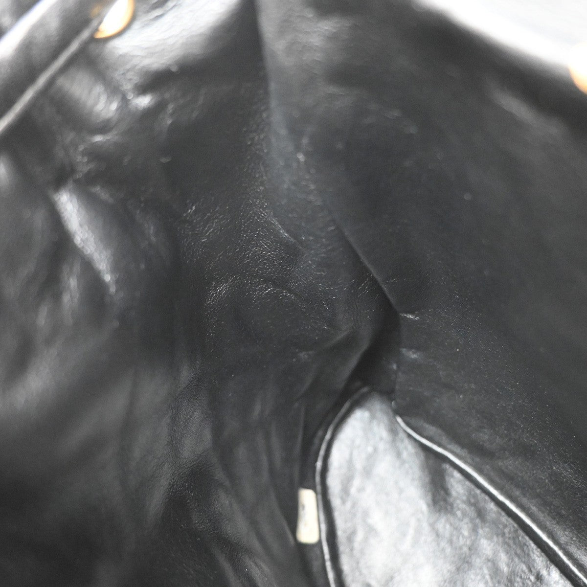 Chanel Vintage Cc Pocket Quilted Lambskin Black Leather Backpack Bag (Pre-Owned)