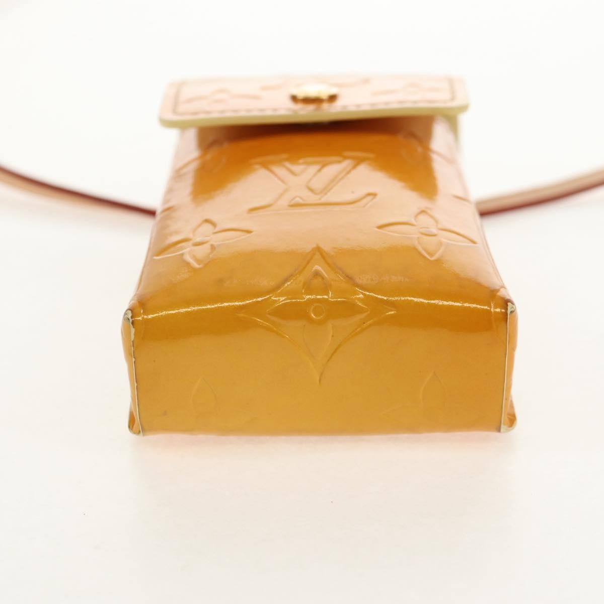 Louis Vuitton Walker Cigarette Case Holder Monogram Vernis Yellow Patent_Leather Clutche & Pouche Bag (Pre-Owned)